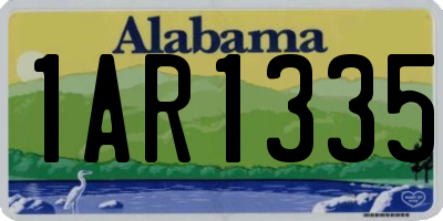 AL license plate 1AR1335