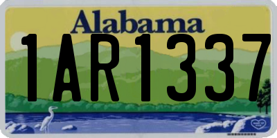 AL license plate 1AR1337