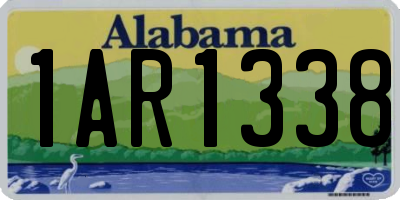AL license plate 1AR1338