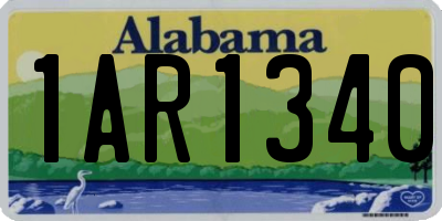 AL license plate 1AR1340