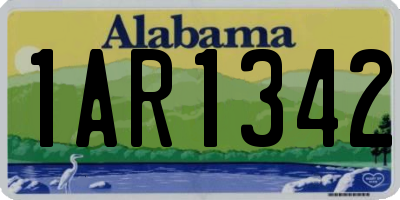 AL license plate 1AR1342