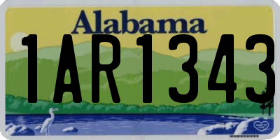 AL license plate 1AR1343
