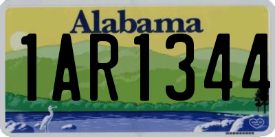 AL license plate 1AR1344