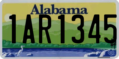 AL license plate 1AR1345