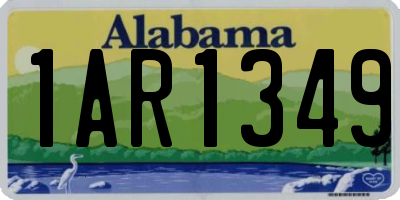 AL license plate 1AR1349