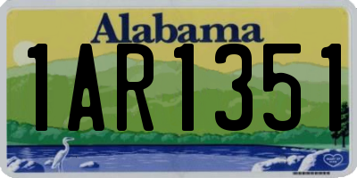 AL license plate 1AR1351