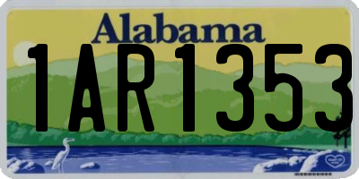 AL license plate 1AR1353