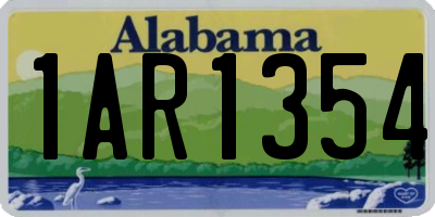 AL license plate 1AR1354