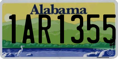AL license plate 1AR1355