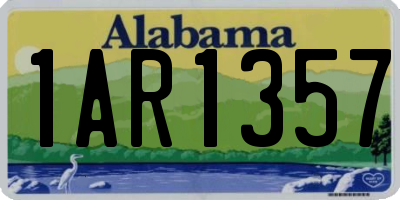 AL license plate 1AR1357