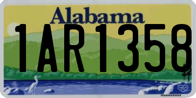 AL license plate 1AR1358