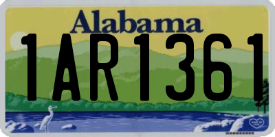 AL license plate 1AR1361