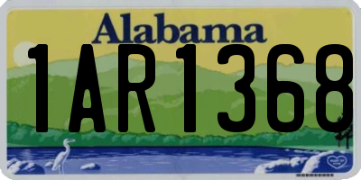 AL license plate 1AR1368