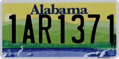 AL license plate 1AR1371