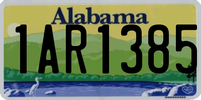 AL license plate 1AR1385