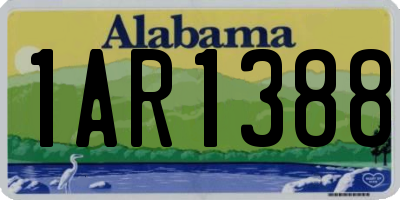 AL license plate 1AR1388