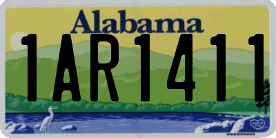 AL license plate 1AR1411