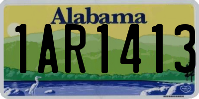 AL license plate 1AR1413