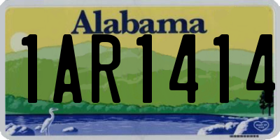 AL license plate 1AR1414