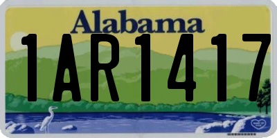 AL license plate 1AR1417