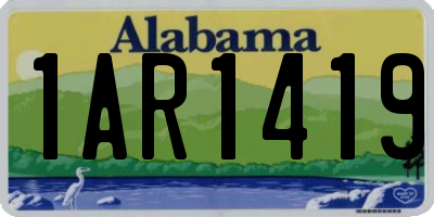 AL license plate 1AR1419