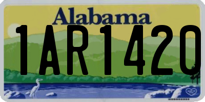 AL license plate 1AR1420