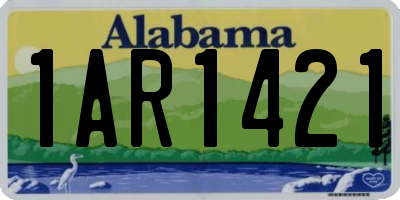 AL license plate 1AR1421