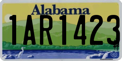 AL license plate 1AR1423