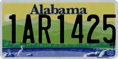 AL license plate 1AR1425