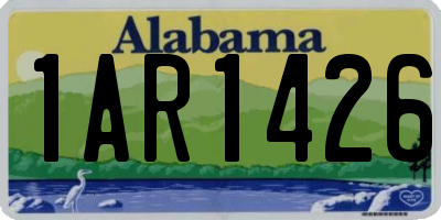 AL license plate 1AR1426