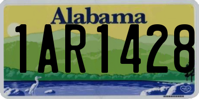 AL license plate 1AR1428