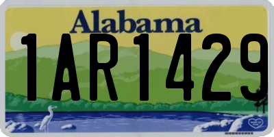 AL license plate 1AR1429