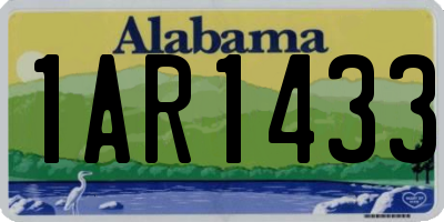 AL license plate 1AR1433