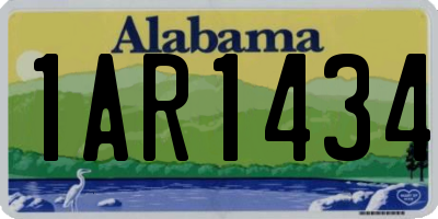 AL license plate 1AR1434