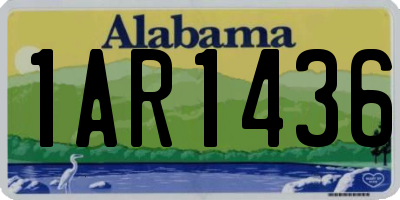 AL license plate 1AR1436