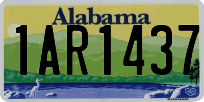 AL license plate 1AR1437