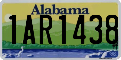 AL license plate 1AR1438
