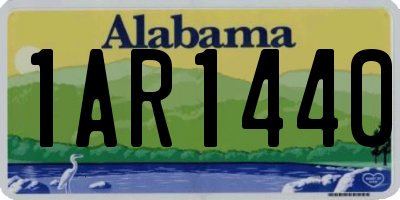 AL license plate 1AR1440