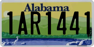 AL license plate 1AR1441