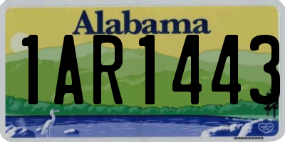 AL license plate 1AR1443