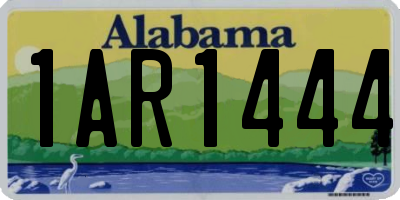AL license plate 1AR1444