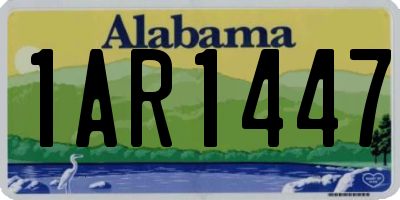 AL license plate 1AR1447