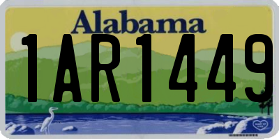 AL license plate 1AR1449
