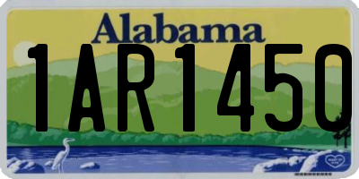 AL license plate 1AR1450