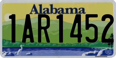 AL license plate 1AR1452