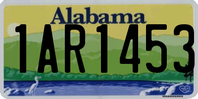 AL license plate 1AR1453