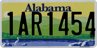 AL license plate 1AR1454