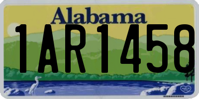 AL license plate 1AR1458