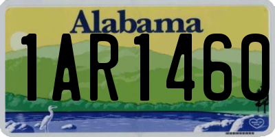 AL license plate 1AR1460