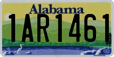 AL license plate 1AR1461